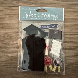 Lot Of 8 New Jolee’s Boutique GRADUATION Dimensional Stickers Scrapbooking Class